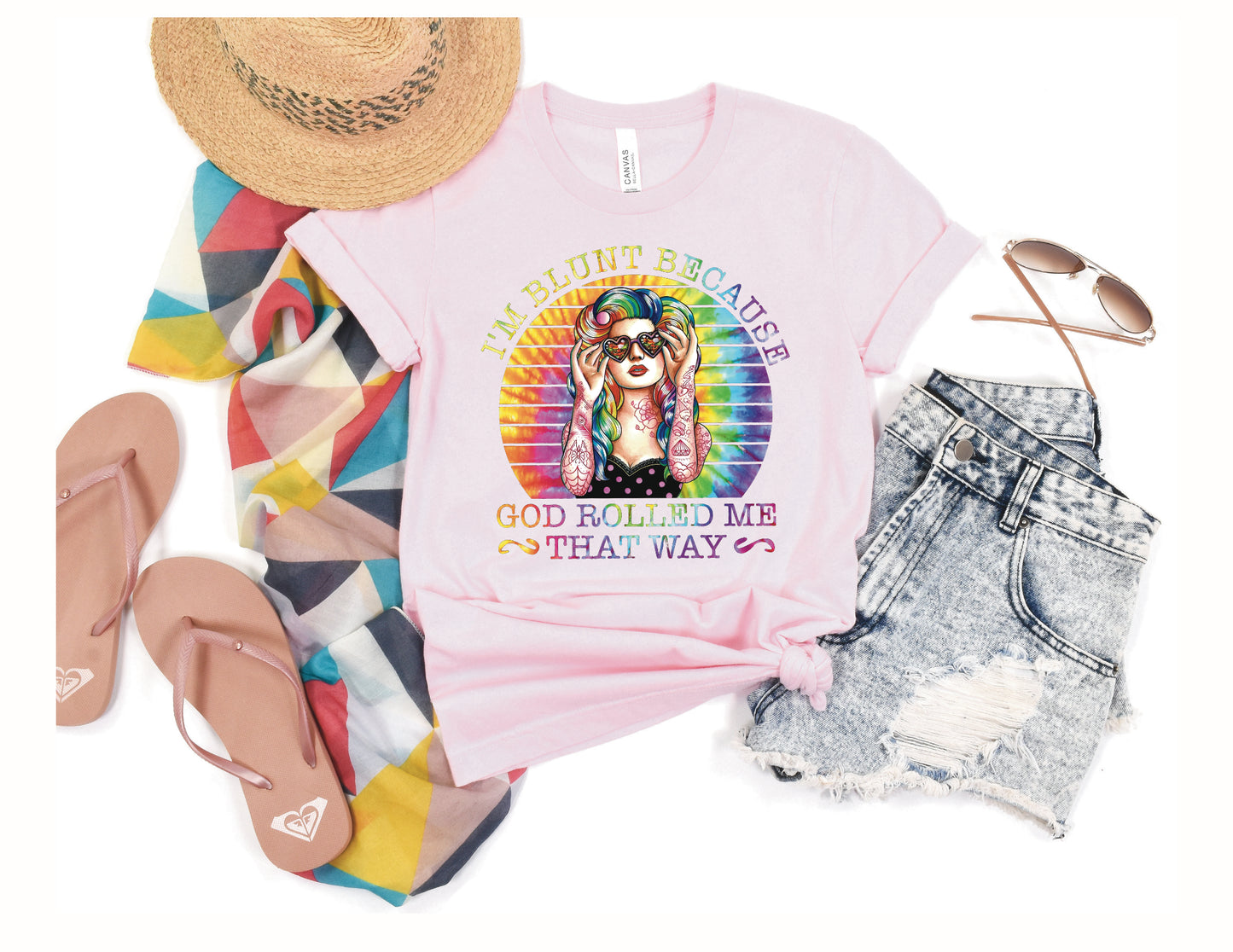 I'm Blunt Because God Rolled Me That Way Tank or T-Shirt