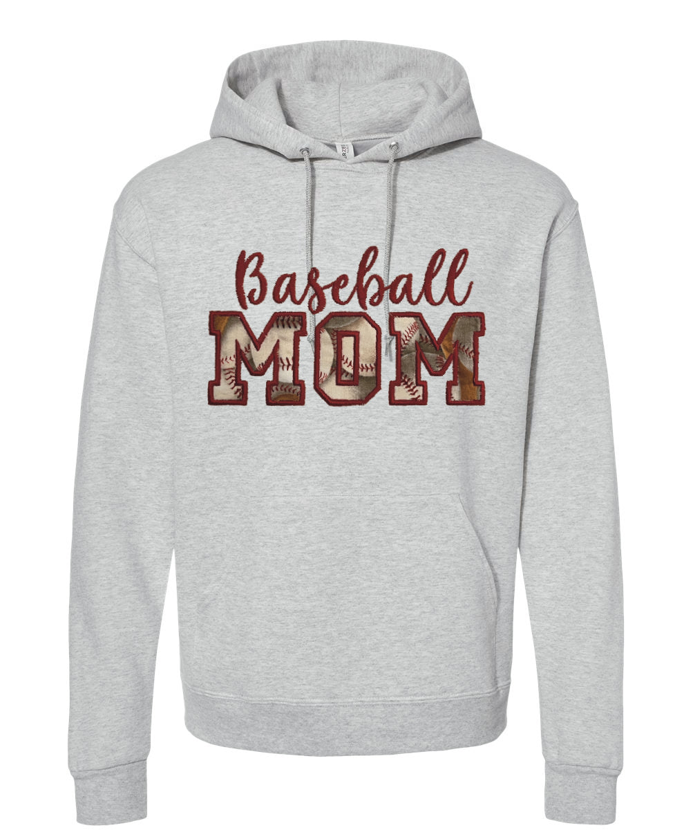 Baseball Mom Embroidered Sweatshirt