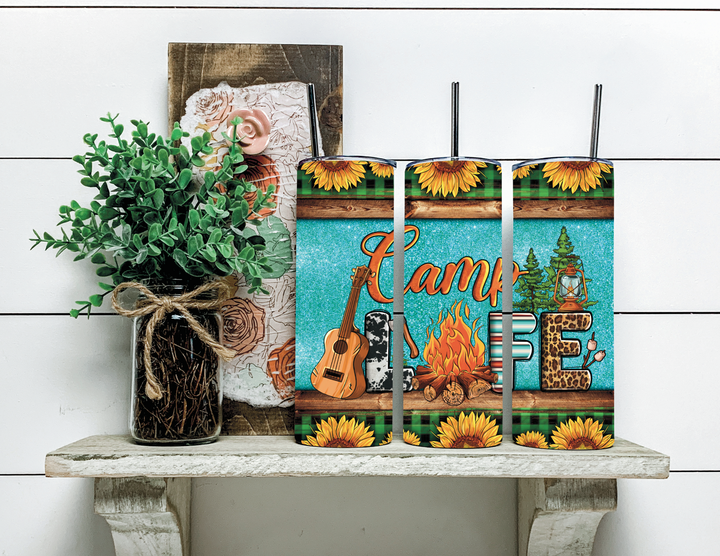 20oz Tumbler: Camp Life