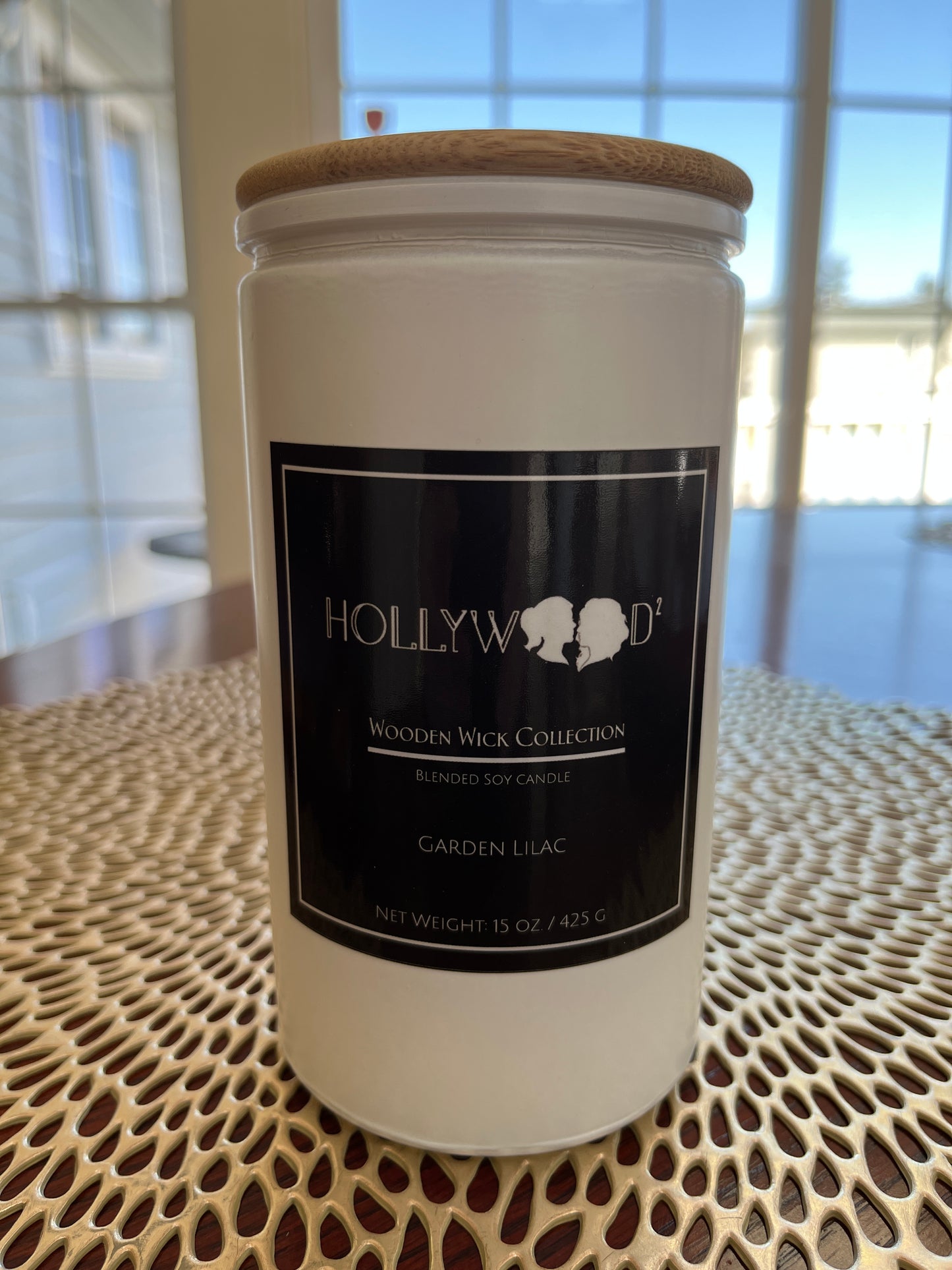 Garden Lilac Wooden Wick Candle
