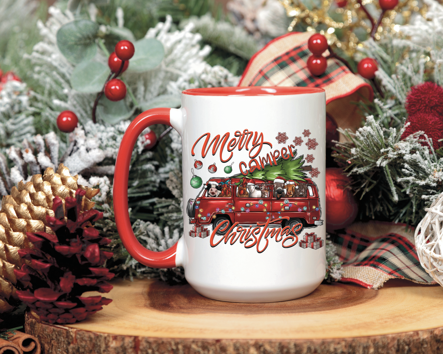 Merry Camper Christmas Coffee Mug