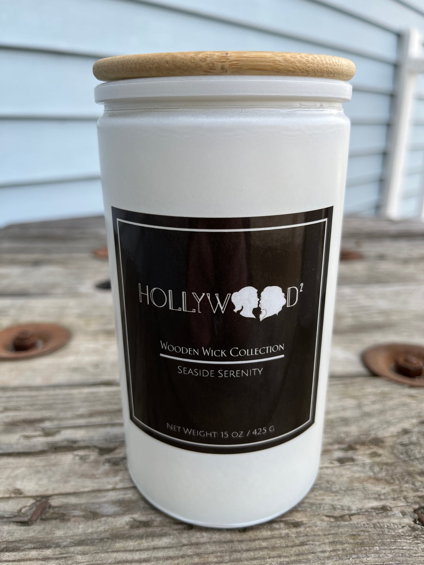 Seaside Serenity Wooden Wick Candle