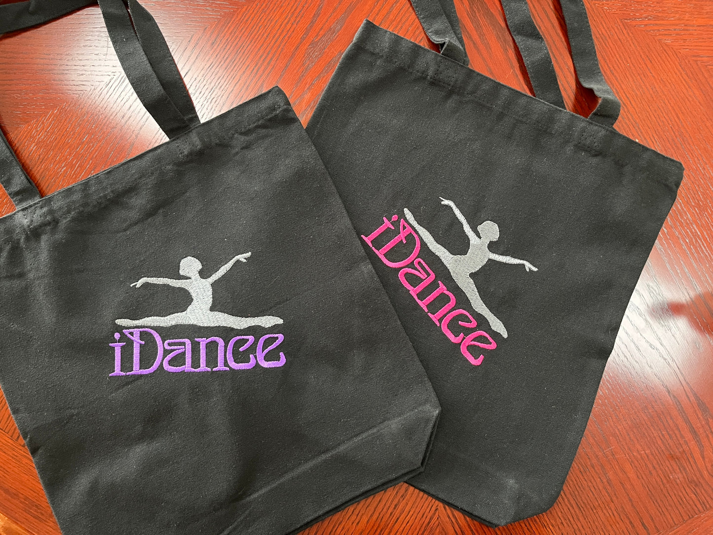 iDance Embroidered Tote Bag
