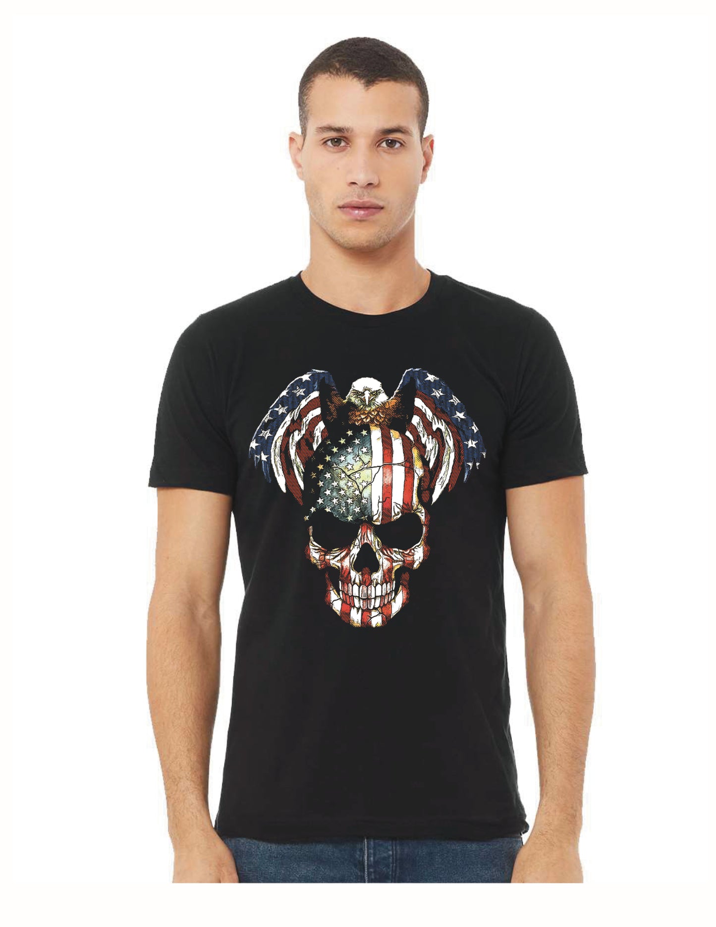 American Eagle Skull USA Tank or T-Shirt