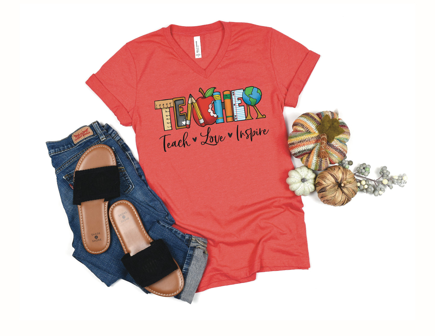 Teacher: Teach, Love & Inspire Tank or T-Shirt