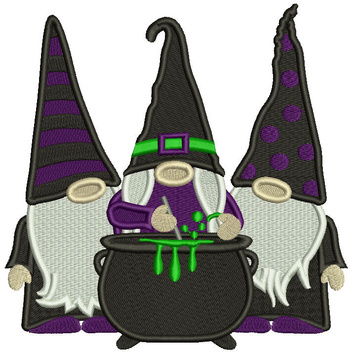 Embroidery Design Library: Halloween Gnome Brew