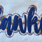 Ladies Doublestack Baseball/Softball Applique Embroidered Sweatshirt