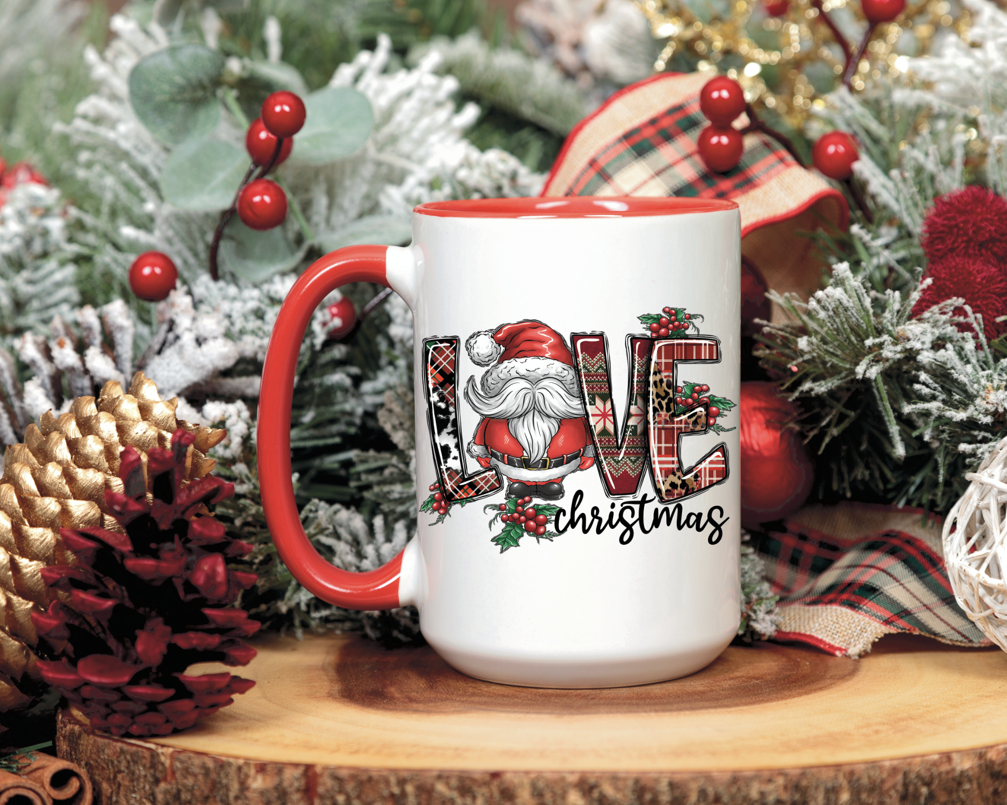 BoldLoft Merry Christmas Couple Coffee Mugs-Christmas Mugs for