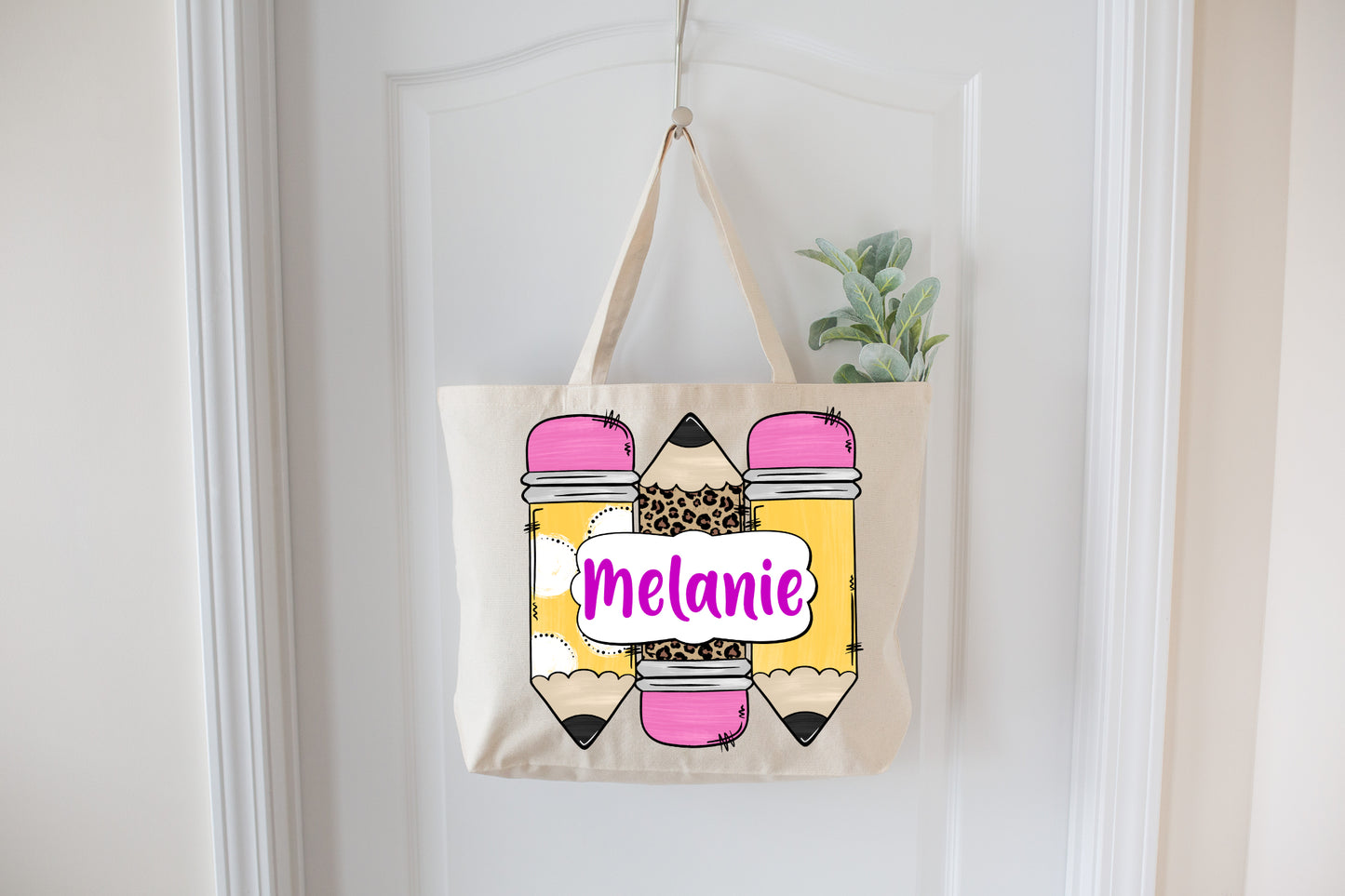 Back To School Customizable Pencil Tote Bag