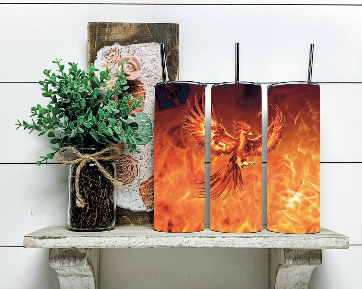 20oz Tumbler:  Phoenix Rising (2 Versions)