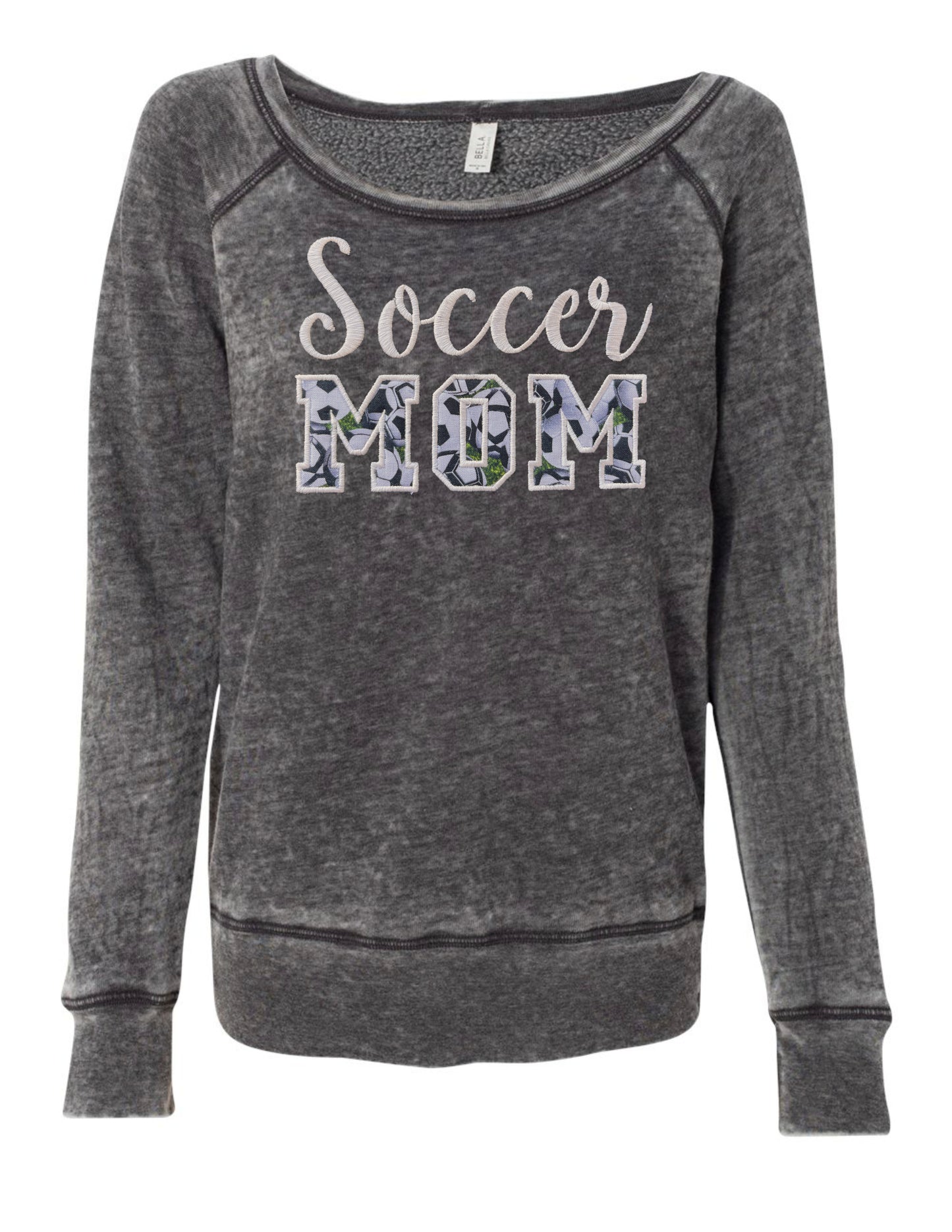 Soccer Mom Embroidered Sweatshirt